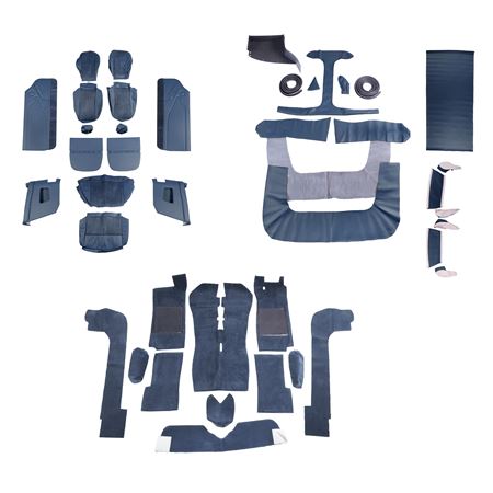 Interior Trim Kit - Full Leather - Mk2 RHD - Shadow Blue - RS1676SBLUE