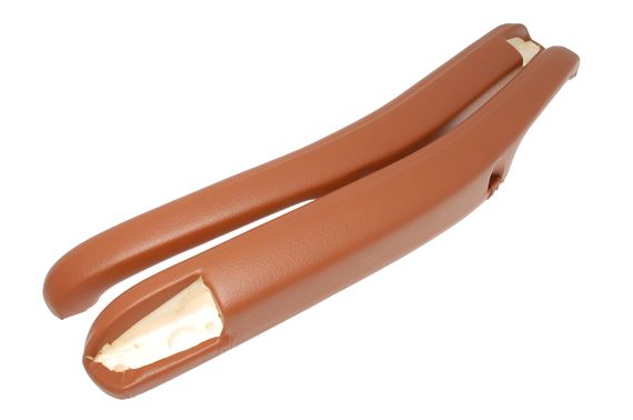 Armrests - Full Leather - New - Pair - Tan - RS1700TANL