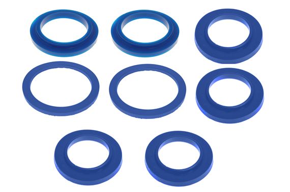 Spring Insulator Pad Kit of 8 - Front and Rear - Polyurethane - RS1724POLY