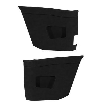 Triumph Stag Rear Cubby Panel - Pair - Mk2 - Leather - Black - RS1756BLACK