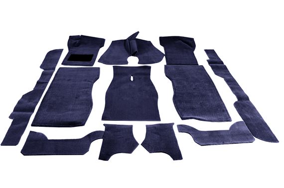 Carpet Set - LHD - Manual - Dark Blue - Triumph Dolomite - RT1092MANBLUELHD