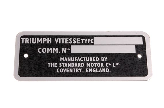 Chassis Plate Vitesse 1600 - RV6097