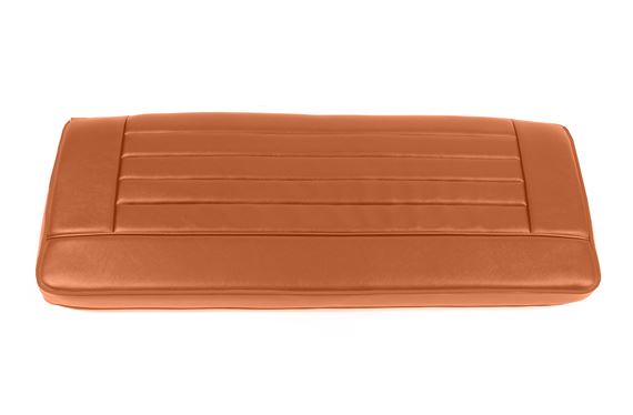 Triumph TR3A Complete Rear Seat Assembly - Tan Vinyl with Tan Piping - RW3186TAN