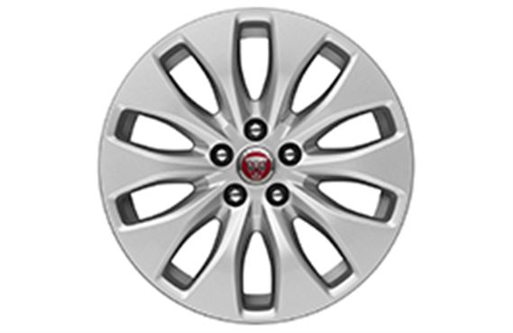 Alloy Wheel 7.5J x 17" Aerodynamic 10 Spoke Silver Finish - T2H2203 - Genuine