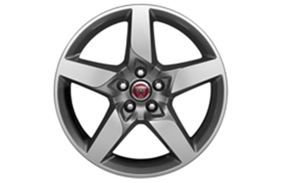 Alloy Wheel 7.5J x 18" Star 5 Spoke Silver Finish - T4N3699 - Genuine