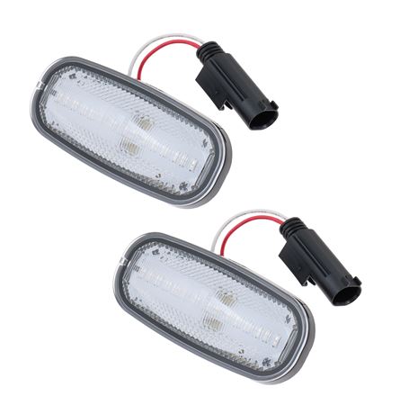 Side Repeater Lamp Clear LED (pair) - XGB100310LEDCLPR - Aftermarket