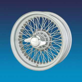 Wire Wheel Centre Lock Tubeless 5.5J x 15&quot; Silver Painted 70 Spoke Centrelace - XW5720S - MWS