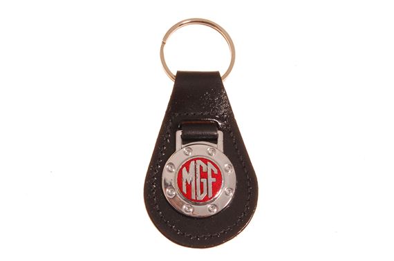 Key Ring/Fob - Deluxe MGF Red/Chrome - ZMG671002 - Genuine MG Rover