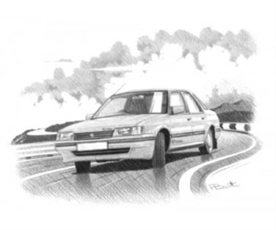 MG Montego Turbo Personalised Portrait in Black & White - RP1628BW