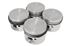 Piston Set (4) - Push Fit (3 Ring) Type - High Compression - Standard Size - 12H5163HP - Aftermarket