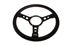 Steering Wheel 14" Vinyl Semi Dish Black Centre - 43SBVB - Mountney