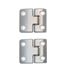 Silver Defender Billet Aluminium Rear Half Door Hinge Set - EXT014139 - Exmoor