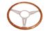 Steering Wheel 14" Wood Dished with Slots - Thick Grip - MK314DSTG  - Moto-Lita