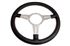 Steering Wheel 14" Leather Flat with Slots - MK414FS  - Moto-Lita