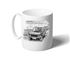 Range Rover Classic 3 Door 70-86 Mug - Black & White with Reg - RA1534BWMUG