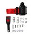 Front Seat Belt Kit - 3 Point Inertia Reel - 15cm Stalk - Each - Red - RB735515RED - Securon