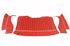 Triumph TR4-4A Hood Stick Cover Kit - Cherokee Red Leather with White Piping - RF4219REDCHERO