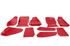Triumph Vinyl Seat Cover Kit - Red - RG1214RED