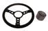 Vinyl 14 inch Steering Wheel with Black Spokes - Black Boss - RH5358 - Mountney