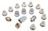 Wheel Nut Set - 4 McGuard Accessory Type Locking and 12 Standard - MGF and MG TF - RP1176