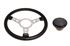 Steering Wheel 14" Vinyl With Polished Centre Black Boss - RP1518 - Mountney 