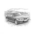 Rover 75 Saloon up to 2004 Personalised Portrait in Black & White - RP1544BW