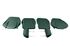 Mk1 Type Leather Seat Cover Kit - BRG Green/Green Piping - RP1641BRG