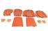 Triumph TR6 Leather Faced Seat Cover Kit for 2 Seats - New Tan - RR1038NTANLEATH
