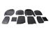 Triumph TR6 Leather Faced Seat Cover Kit for 2 seats and Head Rests - Black - RR1216BLACKLEATH