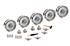 Wire Wheel Conversion Kit 5.5 x 14" (MWS Centre Lock Tubeless Chrome Wheels) 2 Eared Spinners - RS1087C