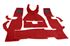 Luxury Wool Carpet Set - Red - Triumph TR2 TR3 TR3A to TS60000 - RW3018REDWOOL