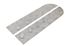 Chequer Plate Bumper End Plates (pair) 2mm - STC61842P - Aftermarket