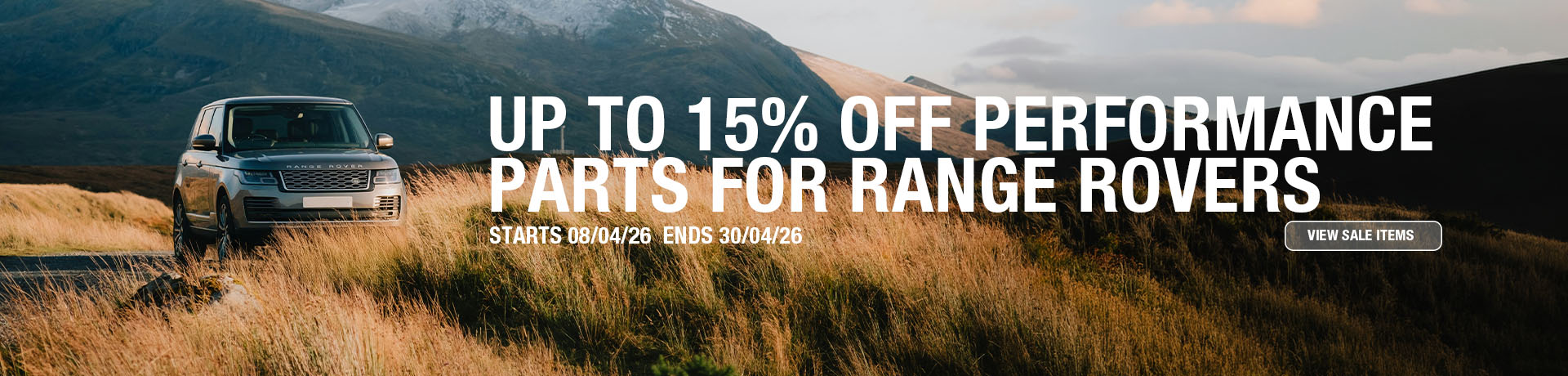 Up to 15% Off Range Rover Performance Parts