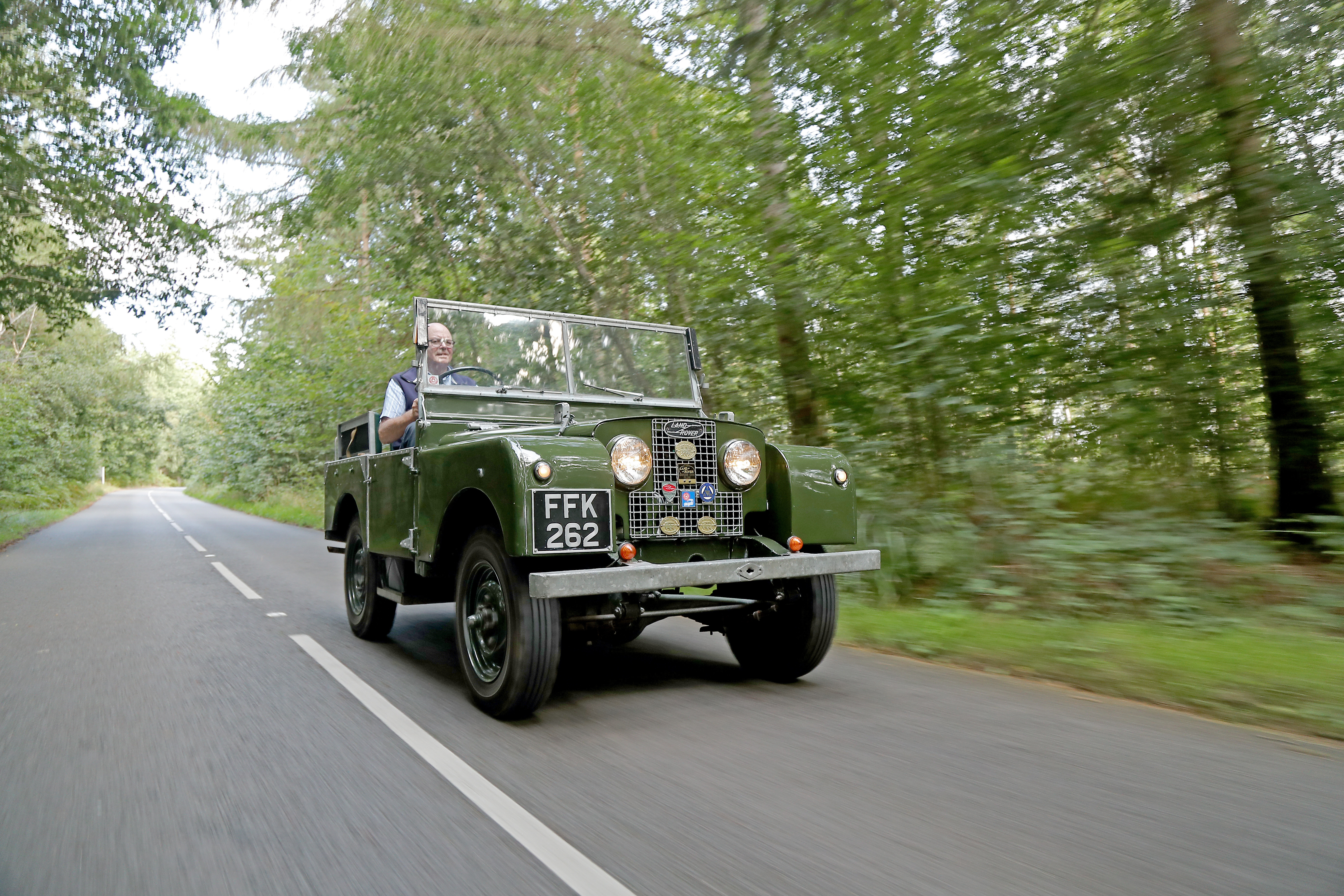 land rover series 1 on road