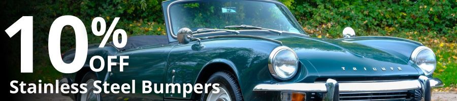 10% Off Stainless Steel Bumpers