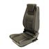 2nd Row Premium High Back Centre Black Leather Twin White Stitch - EXT0103CBLWS - Exmoor - 1