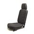 Front Centre Seat Inc Headrest XS Black Rack Leather - EXT326XSBR - Exmoor - 1