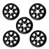 Alloy Wheel (5 Pieces) 8" X 18" Gloss Black - LL2109BLK5 - Minilite - 1