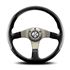 Steering Wheel - Tuner Silver Spoke/Black Leather 350mm - RX2451 - MOMO - 1