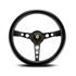 Steering Wheel - Prototipo Black Spoke/Black Leather 350mm - RX2454 - MOMO - 1