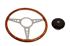 Moto-Lita Steering Wheel & Boss Kit - 14 Inch Wood - Flat With Holes - Thick Grip - RP1678TG - 1
