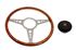 Moto-Lita Steering Wheel & Boss Kit - 14 Inch Wood - Flat With Holes - Thick Grip - RP1687TG - 1
