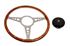 Moto-Lita Steering Wheel & Boss Kit - 14 Inch Wood - Flat With Holes - Thick Grip - RP1763TG - 1