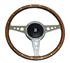 Moto-Lita Steering Wheel & Boss - 14 inch Wood - Drilled Spokes - Flat - Thick Grip - RR117014TG - 1
