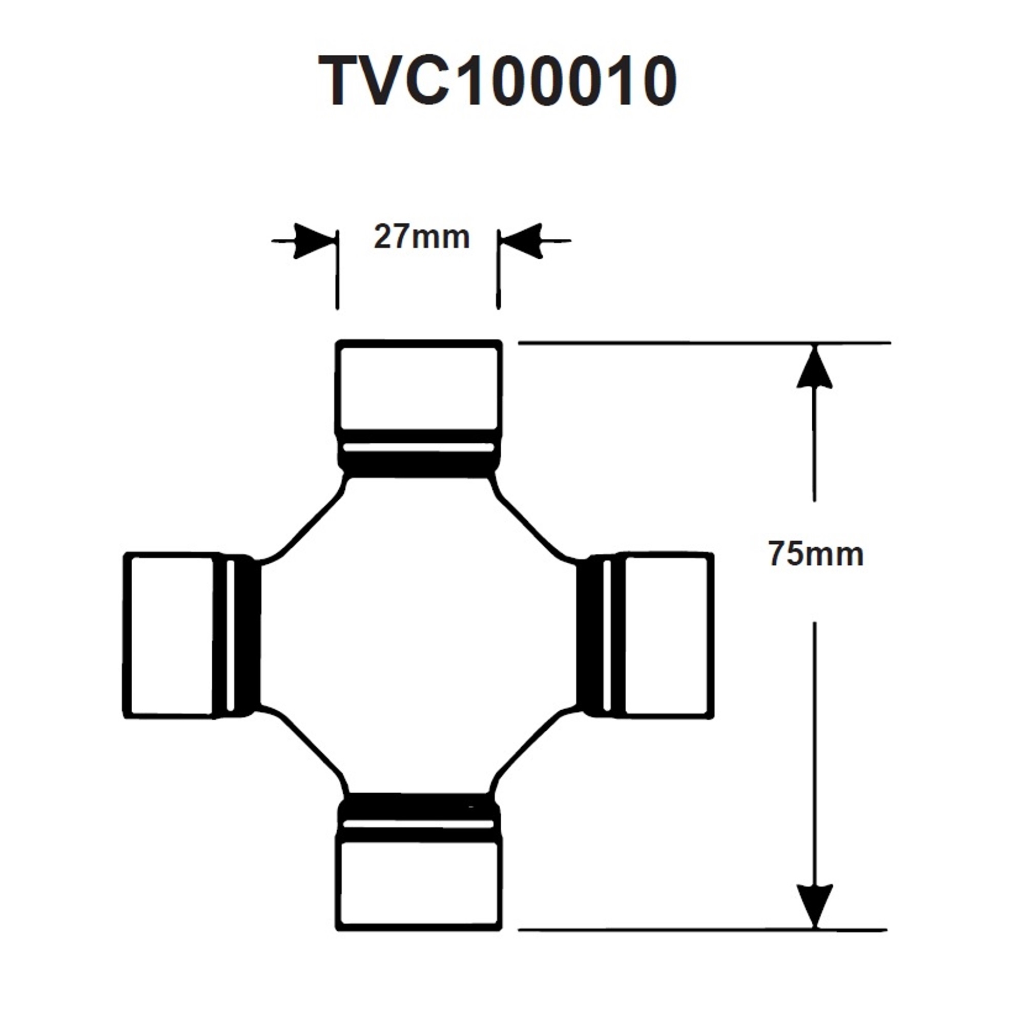 Land Rover Heavy Duty OE Universal Joint With Grease Nipple – TVC100010