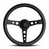 Steering Wheel - Prototipo Black Edition Black Spoke/Leather 350mm - RX2466 - MOMO - 1