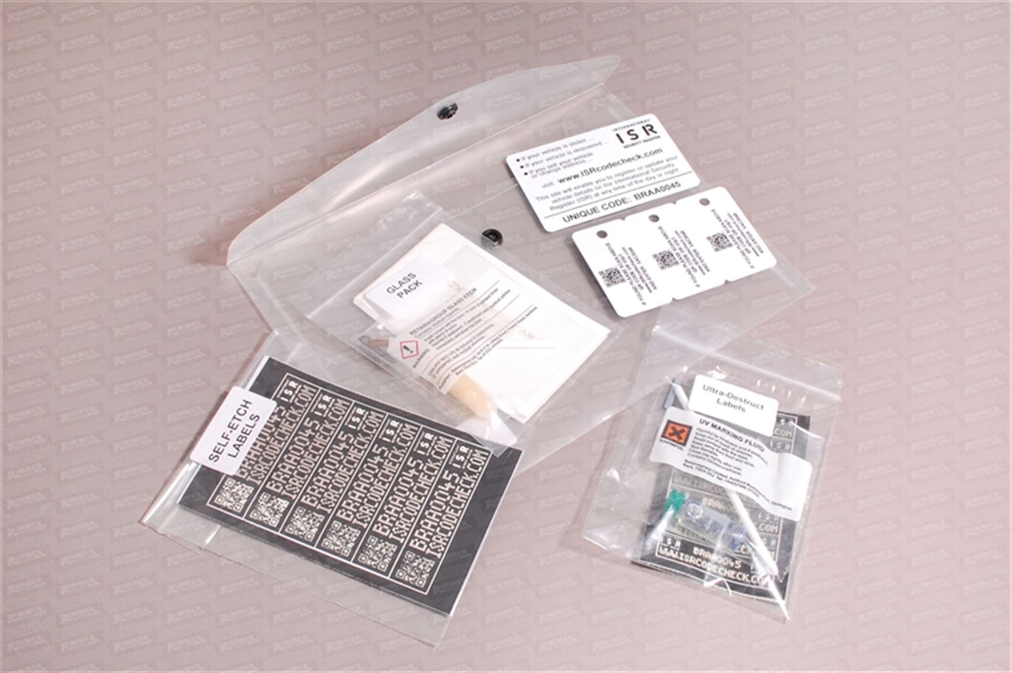 Security Marking Kit RX1767 Britpart Rimmer Bros