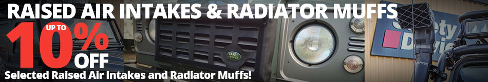 Up to 10% Off Raised Air Intakes and Radiator Muffs