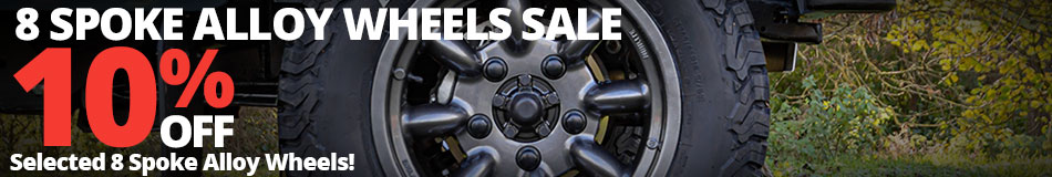 10% Off 8 Spoke Alloy Wheels