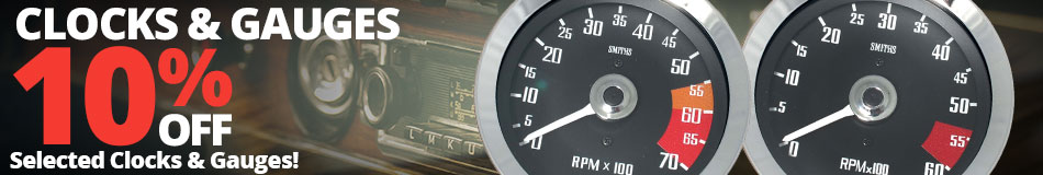 10% off Clocks & Gauges